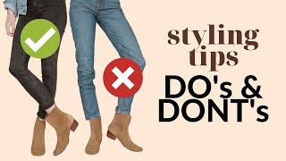 How to wear BOOTS with JEANS  Tutorial [upl. by Ingar715]