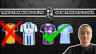 Wer hat das SCHÖNSTE HEIMTRIKOT der 3LIGA TrikotRanking 1 [upl. by Tranquada]