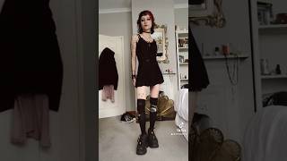 all black gothic fit 🖤 gothicoutfit goth gothic gothgirl alt alternative fitspo fy outfit [upl. by Yttap]