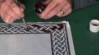 Glass Painted Celtic Picture Frame Project [upl. by Mauldon]