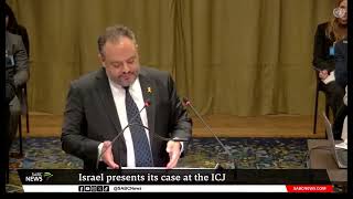 SAIsrael ICJ case  Tal Becker Legal advisor to Israel’s department of foreign affairs [upl. by Eidob]