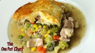 Easy Chicken and Vegetable Pie  One Pot Chef [upl. by Icam]