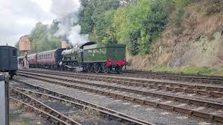 Hagley Hall leaving Bewdley Sept 2024 [upl. by Trebma296]