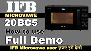 How to use ifb 30 liter convection microwave model 30sc4 full demo [upl. by Ailemak124]