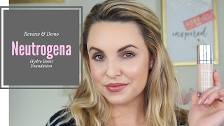 Neutrogena Hydro Boost Foundation Review  Foundation for Everyone elle leary artistry [upl. by Ryun881]