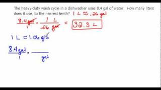 Converting Gallons to Liters 75 [upl. by Tonye]