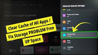 KODAK Android TV  How to Clear Cache of All Apps  Fix Storage PROBLEM Free UP Space [upl. by Williamsen]