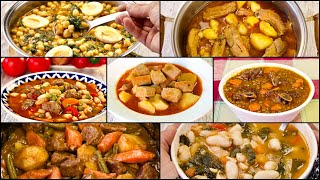 7 RECETAS Guisos de la ABUELA para combatir el FRÍO Cocina CASERA tradicional [upl. by Willing]