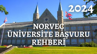 NORVEÇTE ÜNİVERSİTE BAŞVURU REHBERİ  2024  NORVEÇTE EĞİTİM 🇳🇴 [upl. by Eelessej]