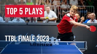 Top 5 Highlights  TTBL Finale 2023 Düsseldorf vs Saarbrücken [upl. by Matless]