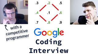 Google Coding Interview With A Competitive Programmer [upl. by Kcub]