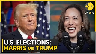 US elections Kamala Harris takes lead in US Presidential polls  Latest News  WION [upl. by Erdman]