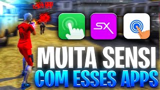 Testei os MELHORES APPS que os INFLUENCIADORES USAM para melhorar a SENSIBILIDADE FREE FIRE [upl. by Ianahs]