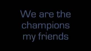 Queen  We Are The Champions lyrics [upl. by Idleman]