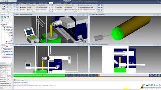 Vericut Simulation GCode 5 Axis TableHead [upl. by Niletak]