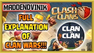 Clash of Clans  FULL EXPLANATION OF CLAN WARS [upl. by Rosena87]