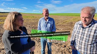 Sind landwirtschaftliche Feldarbeiten am Sonntag wirklich verboten  Zwei Landwirten droht Bußgeld [upl. by Barling854]