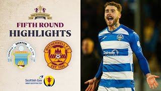 Greenock Morton 21 Motherwell  Scottish Gas Mens Scottish Cup Fifth Round Highlights [upl. by Rocray]