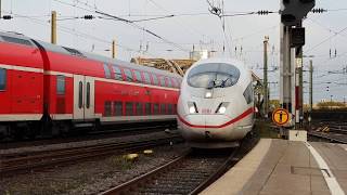 Köln Hbf Zugverkehr am Abend  Cologne Central Station Train traffic in the evening 2112018 [upl. by Eadrahs878]