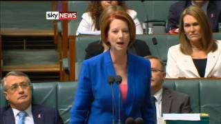 Julia Gillard Accuses Tony Abbott Of Sexism [upl. by Lipson546]