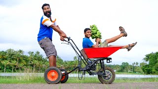 Electric Wheelbarrow Making  യുവാക്കൾ കണ്ടുപിടിച്ച ഇലക്ട്രിക്ക് ഹർബാൻ ശ്രെദ്ധനേടുന്നു  M4 Tech [upl. by Atima743]