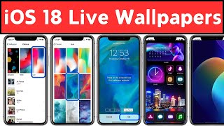 How to Set Live Wallpapers on iPhone iOS 18  StepbyStep Guide [upl. by Jepum]