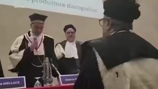 Laurea honoris causa a Ivano Fossati allUniversità di Genova [upl. by Perceval]