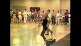 Chuck Bannister amp vVctoria Regan Swing choreography 1987 Dance Camp movie [upl. by Leidba389]