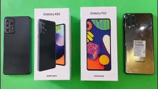 Samsung Galaxy F62 vs Samsung Galaxy A52 [upl. by Tacklind446]