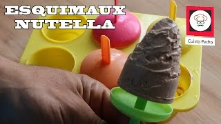 Les esquimaux glaces nutella recette facile et rapide  recettespasbete [upl. by Furiya]