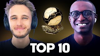 🏆 Notre top 10 du Ballon dOr avec LesOUTSIDERZ [upl. by Yhprum450]