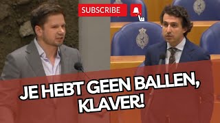 Gideon van Meijeren SLOOPT Jesse Klaver met 1 zin Je hebt in ieder geval geen BALLEN [upl. by Valera]