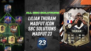 LILIAN THURAM 98 SBC SOLUTIONS  MadFUT 23 [upl. by Ahsinej]