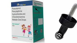 Kid Zukam Drops Paracetamol Phenylephrine Hydrochloride and Chlorpheniramine Maleate Oral Drops [upl. by Longerich930]