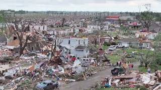 5212024 Greenfield IA Horrific tornado damage rips town in half dronemp4 [upl. by Courtland]