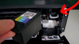 How to Change Ink Cartridge in Canon Printer  Full Guide [upl. by Nipsirc]