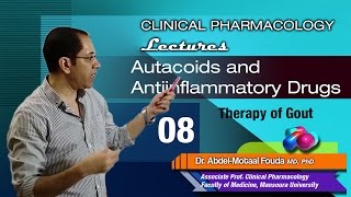 Lecture 08 Ar  Drug therapy of gout [upl. by Ydnamron]