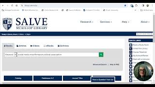 Finding books and articles from the librarys homepage [upl. by Doggett]