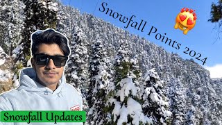 Nainital Snowfall Point 2024 😍  Snowfall in Nainital 2024 [upl. by Frodeen]