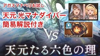 【お試し】天元 光マナダイバー アガスティアマナベリ お試し 【グラブル】 [upl. by Nichani797]