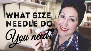 What size sewing machine needle do you use for what fabric Learn how to figure it out [upl. by Mikal]