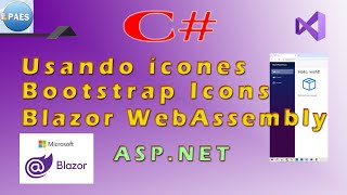 C  Blazor WebAssembly WASM  trabalhando com ícones Visual Studio 2022 Net8 [upl. by Jewel]