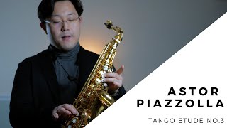 【Classical Saxophone Solo Performance】 Astor Piazzolla Tango Etude No3 by Wonki Lee [upl. by Adihsar]