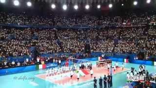 Inno nazionale italiano  Roma Mondiali di Pallavolo femminile 2014 [upl. by Tucky]