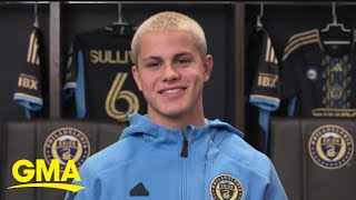 14yearold soccer player signs MLS deal [upl. by Eltsyek958]