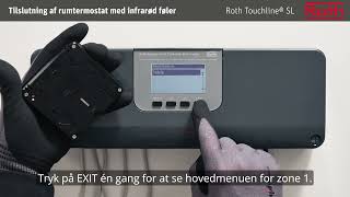 Roth Touchline® SL  tilmelding af rumtermostat IR [upl. by Aynor]