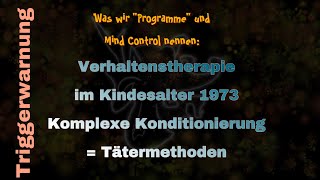 085 Komplexe Konditionierung Verhaltenstherapie  Tätermethoden [upl. by Best150]