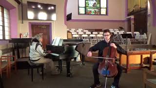 NYOUSA 2018 cello audition Tchaikovsky Rococo Variations Excerpt [upl. by Kosiur118]