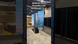 Worlds First Foldable 165” MicroLED TV 🔥 cseed cseedtv cseedm1 microled microledtv videowall [upl. by Constance]