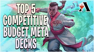 THE BEST BUDGET META MTG ARENA DECKS  GREAT Decks FEWER Rares  MTGA Standard [upl. by Etyak410]